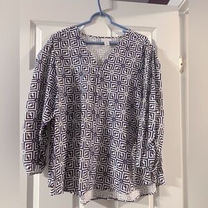 Liz Claiborne purple top XXL